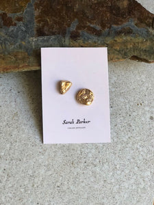Coral Gold studs