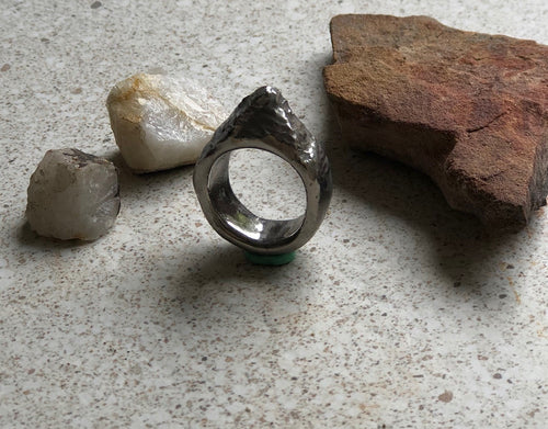 Rock Ring, Silver
